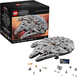 LEGO Star Wars Ultimate Millennium Falcon 75192 – Expert Building Set and Starship Model Kit, Movie Collectible, Featuring Classic Figures …