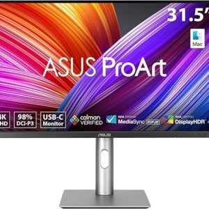 ASUS ProArt Display 32” (31.5″ viewable) Professional Monitor (PA329CRV) – IPS, 4K UHD (3840 x 2160), 98% DCI-P3, Color Accuracy ΔE < 2, Cal…