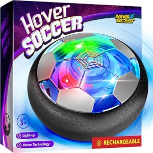 Hover Soccer Ball for Kids – Boy Birthday Gifts – Indoor Toy Games Easter Gift for Boys Age 6, 7, 8, 9, 10, 11, 12 Year Old – Light-Up Toys …