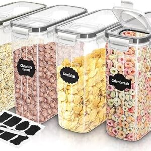 Airtight Cereal Storage Containers – 4 Pack