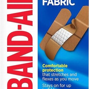 Band-Aid Brand Flexible Fabric Adhesive Bandages, Comfortable Sterile Protection & Wound Care for Minor Cuts & Burns, Quilt-Aid Technology …