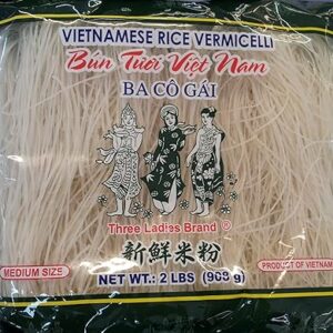 Vietnamese Rice Stick(vermicelli) Three Ladies Brand 2lbs