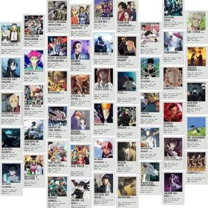 Anime Posters, Anime Wall Decor Aesthetic, Cute Anime Stuff for Anime Decor for Bedroom, Anime Wall Collage for Girls and Boys Room, Anime M…