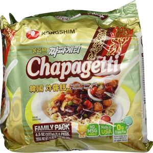 Nongshim Chapagetti Chajang Noodle, 4.5 Ounce (Pack of 4)