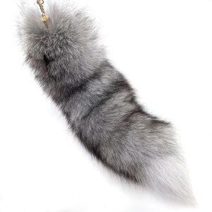 Furry Fox Tail Keychain Pendant Accessory