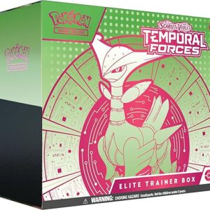 Pokemon TCG: Scarlet and Violet: Temporal Forces: Elite Trainer Box: Iron Leaves