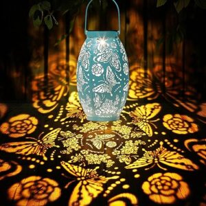 Butterfly Solar Lanterns, Gifts for Women Mom Birthday, Butterfly Decorations for Garden Patio Yard Porch Decor, Hanging Solar Lanterns, Bi…