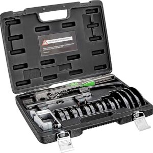 Hilmor Compact Bender Kit with Reverse Bending Attachment for 1/4″ – 7/8″ Tube and Pipe Bending, Black, CBKRB 1926598