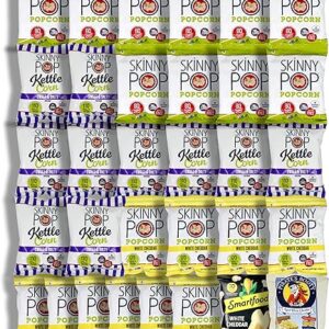 Niro Assortment | Bulk Popcorn, Skinny Pop Popcorn Individual Bags Variety Pack – Skinny Pop, 30 Packs of 3 Flavors