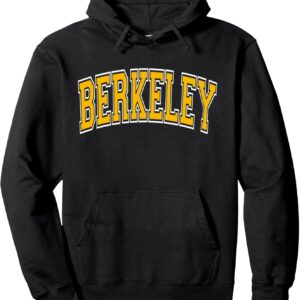 Berkeley Arched Amber Text Pullover Hoodie