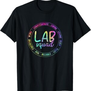 Tie Dye Lab Squad Medical Technician Science Lab Week T-Shirt