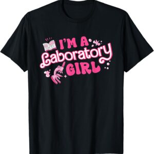 Women I’m A Laboratory Girl Pink Retro Lab Week Lab Tech T-Shirt