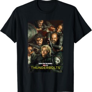 Marvel Thunderbolts Careful Who You Assemble Team Poster T-Shirt