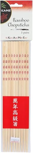 Ka-Me Bamboo, Chopsticks, 5 Pair (Pack of 20)