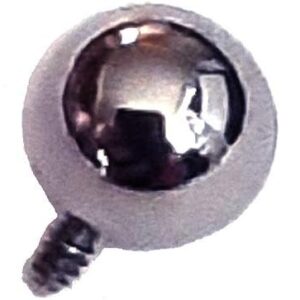 Painful Pleasures 3 Pack of Titanium Replacement Balls For Internally Threaded Body Piercing Jewelry Silver Colored For 16g 18g 16 18 Gauge