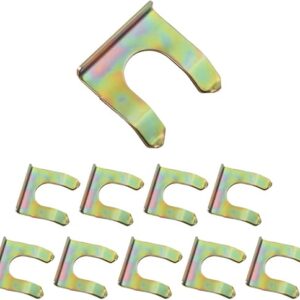 10PCS Brake Line Clips with 360° Clamping Force Concentration – Metal U Shaped Brake Hose Clips Metal Brake Line Retainer Brake Cable Clip …