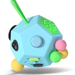 Fidget Dodecagon –12-Side Fidget Toys Cube Relieves Stress and Anxiety Anti Depression Focus Travel Toy Cube for Children and Adults Stocki…