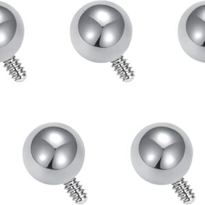 D.Bella Replacement Balls Surgical Steel Piercing Balls for Belly Navel Nipple Tongue Industrial Barbell Nose Septum Lip Eyebrow Ear Rings …