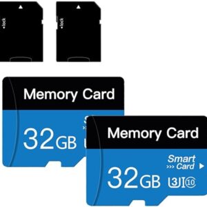 2 Pack 32GB TF Card C10 Memory Card for Smartphone/Camera/Security Camera/Tablet and Drone(32GB*2)