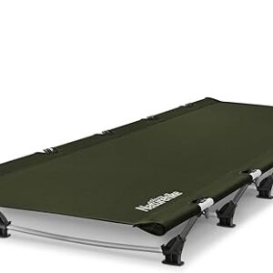 Naturehike GreenWild Camping Cot, Ultralight Folding Backpacking Cot, 60-Second Easy Set-Up, Supports 330lbs, Portable Camping Bed for Adul…