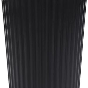 JiatuA Small Trash Can Plastic Wastebasket Round Garbage Container Bin for Bathroom, Kitchen, Bedroom, Home Office, College Dorm, Black