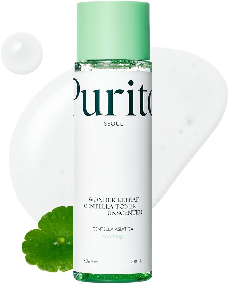 PURITO Seoul Wonder Releaf Centella Toner Unscented Korean Centella, for Sensitive Skin, Soothing, Facial Toner for face, K-Beauty, 200ml 6...