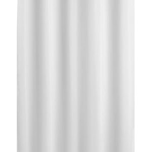 Extra Long Shower Curtain No Hooks or Liner Needed – Soft Microfiber 84″ Long Fabric Shower Curtain Liner Set, Machine Washable & Water Rep…