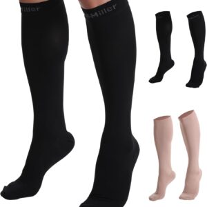 Doc Miller Compression Socks for Women and Men 20-30mmHg Compression Socks Men for Varicose Veins and Improved Circulation, Graduated Compr…