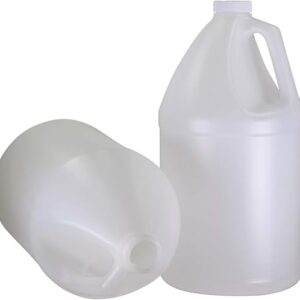 Pinnacle Mercantile 1-Gallon Plastic Jug (2 -Pack) Reusable, Food-Safe, BPA Free | Heavy-Duty HDPE Containers for Water, Sauces, Soaps, Det…
