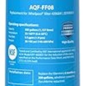 AQUA CREST EDR3RXD1 Replacement for 4396841, Everydrop® Filter 3, 4396710, Kenmore® 46-9083, 46-9030, Refrigerator Water Filter, 1 Filter