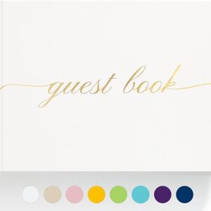 Elegant Wedding Guest Book – Perfect for Wedding Receptions, Baby Showers, Birthdays and Special Events – Polaroid Guest Book with 110 Line…