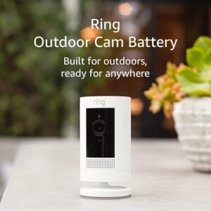 Ring Outdoor Cam (Stick Up Cam) | Weather-Resistant Outdoor Camera, Live View, Color Night Vision, Two-Way Talk, Motion alerts, Works with …
