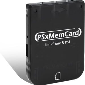 PS1 Memory Card with 512MB Micro SD Card, High Speed Game Memory Card for PS1 & PS One Console, Supports Firmware Upgrade and Saves Game Da…