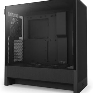 NZXT H5 Flow 2024 – Compact ATX Mid-Tower PC Gaming Case – High Airflow – 2 x 120mm Fans Included – 360mm Front & 240mm Top Radiator Suppor…