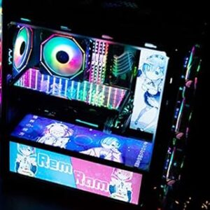 Yosy Customizable RGB PC Case Panel PSU Shroud White LED Colorful Pictures Computer Case Decoration Plate Sidel Panel PC MOD – Customized S…