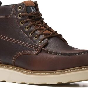 King Rocks Men’s Moc Toe Construction Boots Work Shoes