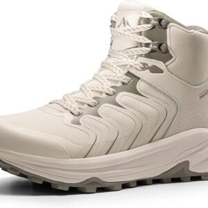 NORTIV 8 Women’s Hiking Boots Waterproof with Arch Support Sneakers Walking Outdoor Comfortable Lightweight Boot Echo Mid