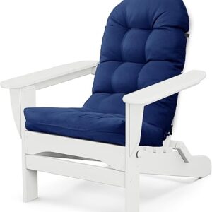 Adirondack Chair Cushion, Thick Indoor/Outdoor Rocking Chair Cushion with High Elasticity PP Cotton, Fade-Resistant, 44’x19’x4