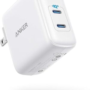 USB C Charger, Anker 40W 2-Port PIQ 3.0, PowerPort III Duo Type C Foldable Fast Charger, Power Delivery for iPhone 15/15 Plus/15 Pro/15 Pro…