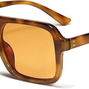 VANLINKER Retro 70s Square Aviator Sunglasses for Women Men Vintage Trendy Rectangle Sun Glasses VL9816