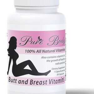 #1 Butt Enhancer and Breast Enhancer Vitamins – Butt Growth & Breast Enhancement Pills for Slim Waist, Bigger Butt & Bigger Breast – PureBo…