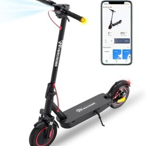 EVERCROSS Electric Scooter, 350W/500W Electric Scooter Adults, 8.5″/10″ Tires, Up to 19/22 Miles Range, 19 MPH Lightweight E-Scooter with D…