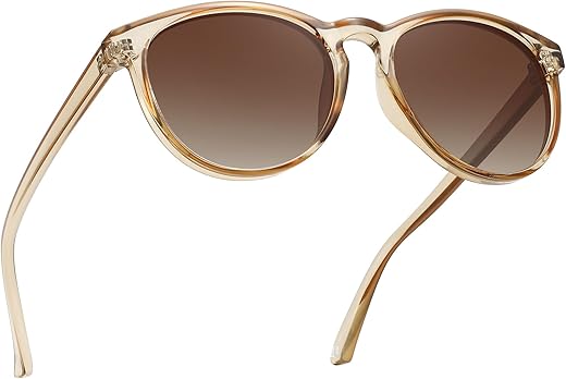 Classic Round Polarized Sunglasses for Women Retro Shades Trendy Vintage Sun Glasses FZN825