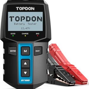 TOPDON BT100 Car Battery Tester 12V Load Tester, 100-2000 CCA Automotive Alternator Tester Digital Auto Battery Analyzer Charging Cranking …