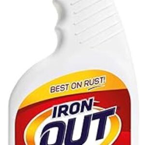 Iron OUT Spray Gel Rust Stain Remover, Remove and Prevent Rust Stains in Bathrooms, Kitchens, Appliances, Laundry, Outdoors, 16 Ounce