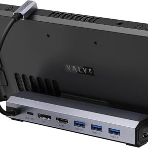 JSAUX Docking Station for Steam Deck/Rog Ally/Legion Go, 7-in-1 Steam Deck Dock with HDMI 4K@60Hz, DisplayPort, Gigabit Ethernet, USB A 3.2…