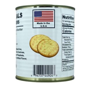 Future Essentials Sailor Pilot Bread Crackers 9.9 Oz per Can Ship’s Biscuit Ready to Eat Survival Food #2.5 Can (12 Servings Each) Pack of …