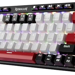 Redragon K635 Hot Swappable Mechanical Keyboard Customized RGB Backlit with Volume Control, Bluetooth/2.4G-Wireless/USB-C Compact Gaming Ke…
