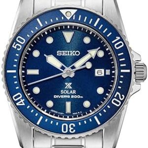 SEIKO Solar Dive Watch for Men – Prospex Collection – LumiBrite Hands – Water Resistant 200M