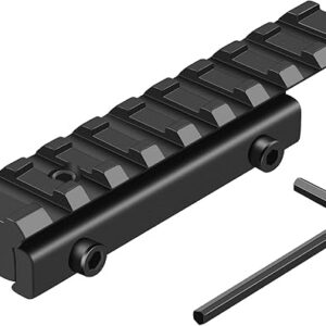 Dovetail to Picatinny Rail Adapter 11mm Dovetail to 21mm Picatinny Rail Convert Mount – Low Profile Scope Riser Rail Adaptor – Base Mount 3…